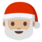 Santa Claus - Medium Light emoji on Google